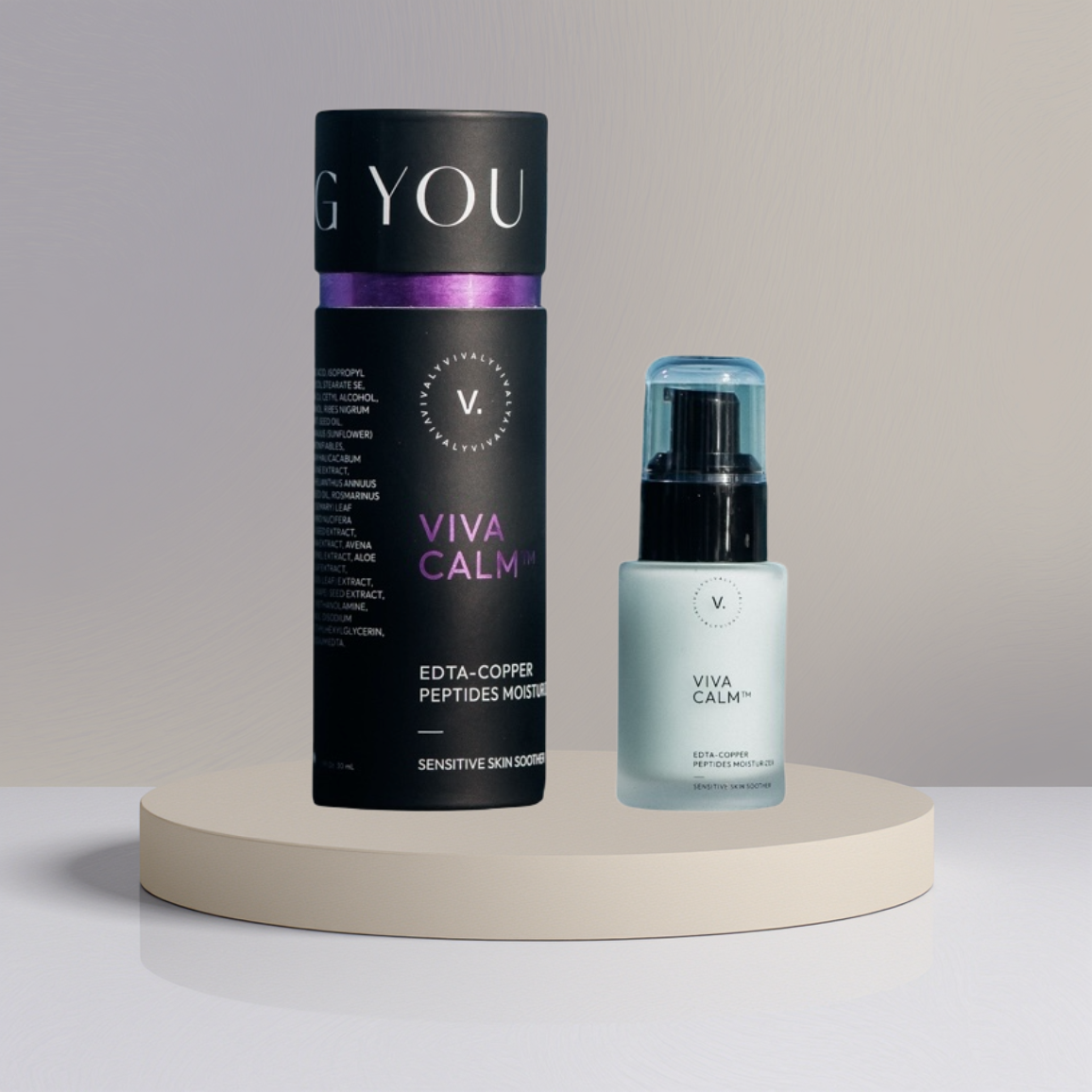 VivaCalm™ GLOW EDTA-Copper GHK-CU Peptides Moisturizer Cream